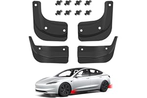 TOPABYTE Mud Flaps for Tesla Model 3 Highland 2025 2024 Splash Guards Fenders Winter Vehicle Sediment Protection Highland Mudguards, No Drilling Required - 4pcs