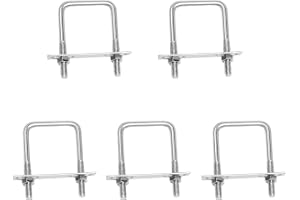 duoyif U-bult M6 30x50mm 5 uppsättningar bultar kvadratisk bygelbult