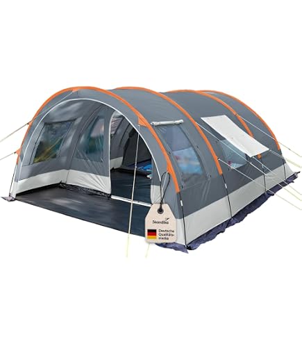 zelt mckinley samos 6 Families Tents 6, Grey/Grey/Green Sports & Outdoors Farbe:Subdued Black Single Compartment Category:Tent - Official Outward