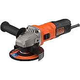 Black+Decker Amoladora, Neutro, 115 mm | Compact Grinder with Cable and 115mm Disc