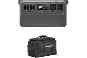 DJI Power 1000 V2 Station d'énergie portable 1024Wh, 2600W Générateur solaire, Générateur électrique pour camping/maison/camping-cars (Power 1000 V2 + Sacoche)
