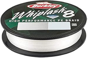 Berkley Whiplash 8 Braided Fishing Line - 100% Dyneema 8 Strand Braid for Saltwater and Freshwater Fishing