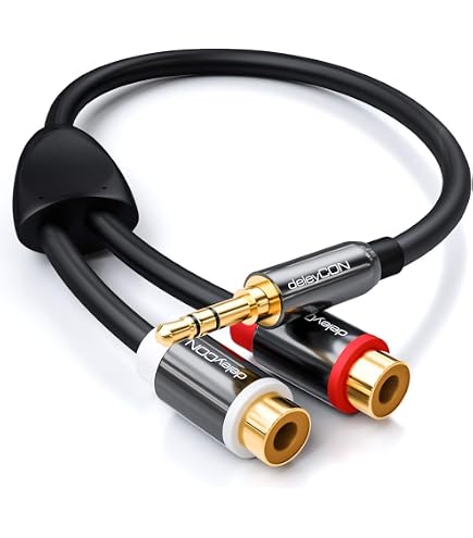 InLine 25m Cinch Audio-Kabel – Premium-Koaxialkabel Mit Vergoldeten Steckern (doppelt Abgeschirmt, Farbcodiert)