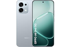 OPPO A6 Pro 5G Smartphone Débloqué, Batterie de 6500mAh, Charge Flash SUPERVOOC 80W, Écran AMOLED 6,57" 120Hz, Dimensity 6300, 8+256 Go, Supercool VC, Caméra AI 50MP + 2MP, IP69, Lunar