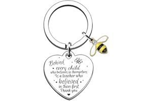 JMIMO Teacher Keyring Thank You Gifts for Teacher Women Teacher Appreciation Gift for Graduation Christmas Birthday Thanksgiving