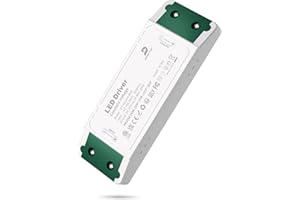 DUSKTEC Driver LED da 24 V a tensione costante da 60 W, trasformatore 120 V CA a 24 V CC, adattatore 5 A per strisce LED a bassa tensione G4 MR16 MR11