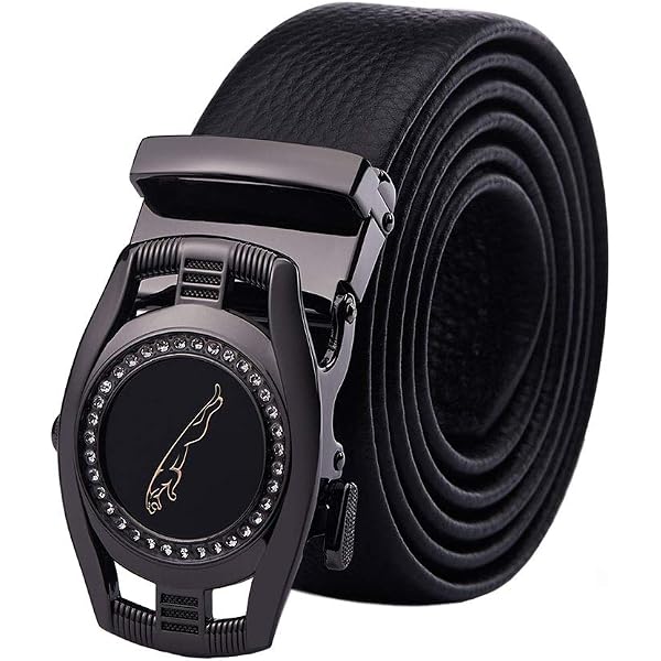 Ceinture Cuir Homme BOSSARON - Fermeture Automatique - Réglable Sans Trous - Style Casual/affaires