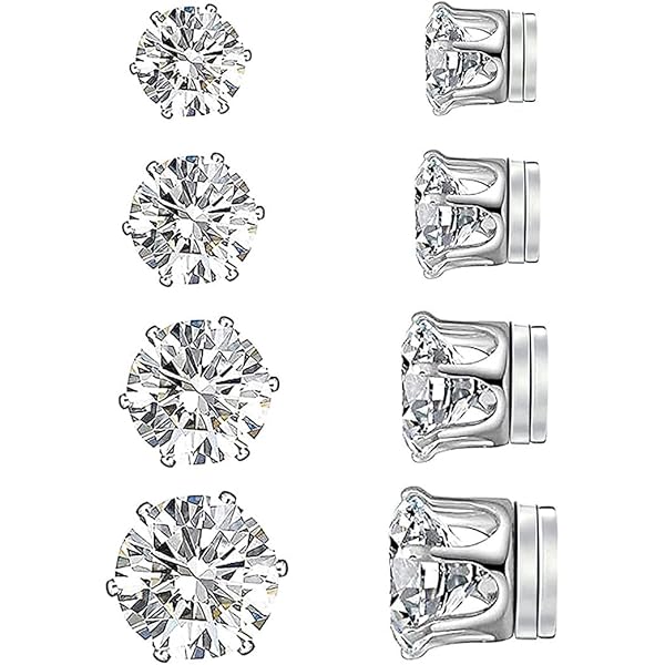 Lot De 12 Paires De Boucles D'oreilles Magnétiques Pour Homme