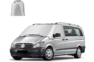 ‎RASHION Windschutzscheiben Abdeckung Kompatibel mit Mercedes Vito W639 2003-2014, Externe Frontscheiben Sonnenschutz, Schnee Eisschutz Wrap Abdeckung