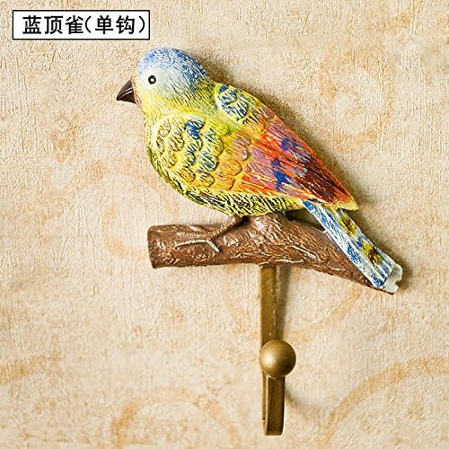 qwer Wall mount the water in flower vases Pui-wall murals hanging floral garden wall wall hangings wall glass jewelry , Blue Bird ( Top ) then hook