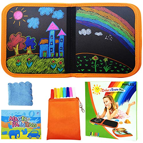 PHYLES Livre de Dessin pour Enfants, La Nouvelle Ardoise Magique avec Accessoires, Jouets Éducatifs pour Garçons et Filles