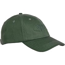 Weird Fish Bude Branded Twill Baseball Cap - Army Green, Adjustable, Embroidered Logo