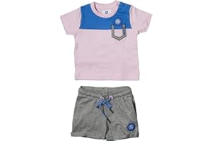 SSC NAPOLI P19i1n90620 Completo Infant: T-shirt Con Pantaloncino Unisex - Bambini e ragazzi