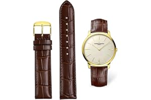 FOUUA Uhrenarmbänder Band Echtes Leder Armband Alligator Geprägte Ersatzarmbänder Armband 12 13 14 15 16 17 18 19 20 21 22 24 mm