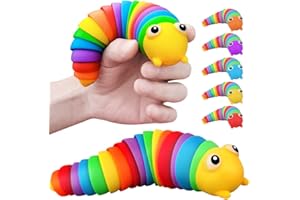 LUSTERMOON Giocattolo di decompressione per bruco oceano squalo giocattolo di decompressione, divertente autismo ADHD, giocattolo per bambini, regalo per adulti (2 pezzi bruco)