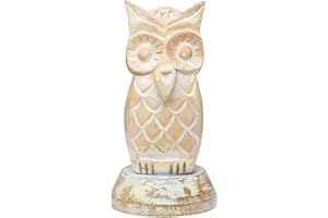 ADITRI CREATION Owl Spectacle Stand Eyeglass Holder Foldable Display Stand Wooden Tabletop Countertop Accessories for Home Office Home Decor Accessories Festival Decorations Gift 5 X 3 Inches(H)