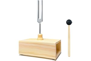 Kopinma Diapasón de 432 Hz, diapasón, plateado, diapasón de resonancia, instrumento musical con caja de resonancia única para sanación de sonido, reparación, meditación