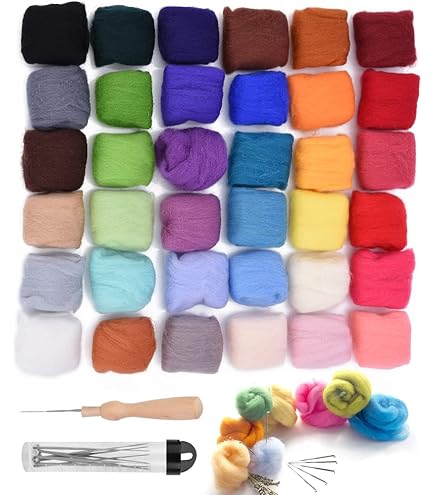 Lot De 100 Aiguilles à Feutrer Et à Broder Pour Travaux Manuels Et