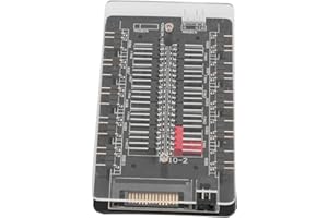 PUSOKEI 10-WAY ARGB PWM Fan Hub, 10 Zestawów Adresowalnych Wtyczek RGB 5 V 3Pin, 3Pin 4Pin 2 w 1 PWM ARGB Hub Wentylatora Obudowy, Konstrukcja Magnetyczna, Hub Wentylatora ARGB do