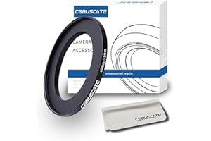 CORUSCATE 46mm auf 52mm Objektivadapter Ring,Step Up Ring Filter Adapter Kompatibel mit Allen 46mm Objektiven mit 52mm UV ND CPL Filter +1pcs Objektivreinigungstuch
