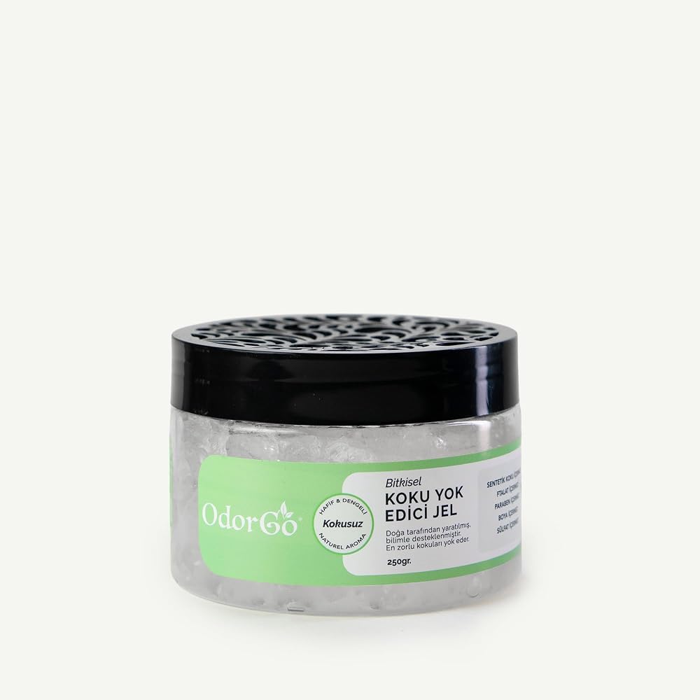 ODORGO Koku Yok Edici Jel 250g – Dolap, Banyo, Kapalı Alan İçin Sürekli Koku Giderici
