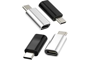 KEFIANY Lightning Mutter auf USB C Männlich Ladekabel Adapter (4 Pack) kompatibel für Samsung Huawei Xiaomi Pixel Ipad Pro iPhone Charger Kabel Klinke to Type C Stecker Ladegerät Zubehör Netzteil tpc