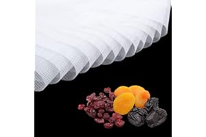CJBIN 10 Pièces 38.5 * 28.5 cm Feuilles Déshydrateur en Silicone, Feuilles de Déshydrateur Carrées en Silicone, Tapis de Déshydrateur Anti-Adhésif en Silicone pour Séchoir à Fruits et Deshydrateur