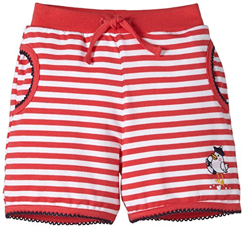 SALT AND PEPPER Baby Girls 0-24m B Shorts beach stripes Striped Shorts, Red (Hibiskus 327), 9-12 Months (Manufacturer size: 80)