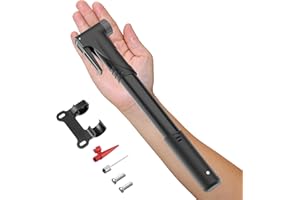 Arespark Pompe à Vélo, Mini Pompe à Air Portable pour de Montagne, Bicyclette, BMX, Balle