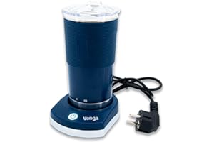 Venga! Kompaktowy Miniczajnik Elektryczny, 380 ml, Regulacja Temperatury, Podwójne Ścianki, Wskaźnik Temperatury, Granatowy/Stal Nierdzewna, 600 W, VG TMUG 3000 BU