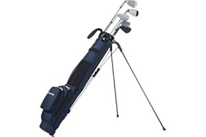 MAZEL Golf Stand Bag 2 Way Divider 2 Pockets,Adjustable Shoulder Straps,Superior 900D Nylon Lightweight Material Pencil Golf Bag for Men Women