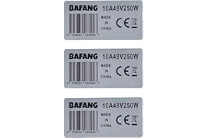 EVARGO 3x Ebike Sticker For BAFANG 10A 48V/36V 15A 250W Ebike Label