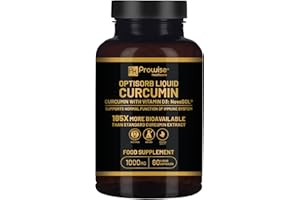 PH PROWISE HEALTHCARE Optisorb Curcumina líquida con vitamina D - 60 Liqcaps | 185x Biodisponibilidad de cúrcuma y curcumina - Ultra biodisponible | Cápsulas líquidas con dosis diaria de 1000 mg de NovaSOL