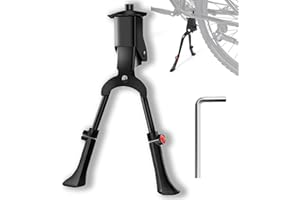 SSEHCWAN Bike Kickstand, Double Legs Bike Kickstand 26-29 Inch Adjustable Double Leg Bikekick Stand Double Leg Bicycle Kickstand for Mountain Bike Road Bike（include installation tool）