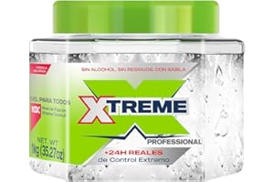WETLINE Wet Line Xtreme Professional Mexican Hair Styling Gel Clear Cap 35.27 oz / 1 kg with Aloe (directions and ingredients in Spanish)