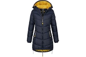 Sublevel Damen Jacke Steppmantel LSL-412 mit gefütterter Kapuze