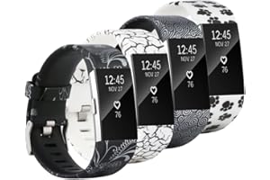 Fit-power Bracelet de rechange sport souple et réglable pour Fitbit Charge 2