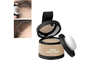 DUFAMQI Hairline Powder Instantly Conceals Hair Loss, Root Touch Up Hair Powder, Hair Toppers for Women & Men, Hair Fibers for Thinning Hair, Root Cover Up, Stain-Proof 48 Hour (Light Blonde)
