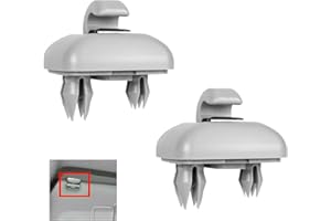 BIBITI 2 Stück Sonnenblende Auto Clip für Audi A3 A4 A5 A1 Q5,Sonnenblenden Halterung Haken Zubehör,Grau Sonnenblendenhalter Abnehmbarer Sonnenblendenzubehör Car Universal Cliphaken Cisor Halter Fotohalter