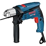 Bosch Professional Trapano con percussione GSB 13 RE (Motore da 600 Watt, incl. asta di profondità 210 mm, mandrino autoserra