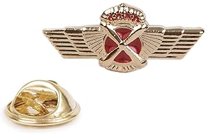 Gemelolandia | | Pin de Solapa Emblema Ejercito del Aire Rokiski de Piloto | Pines Originales Para Regalar | Para las Camisas, la Ropa o para tu Mochila | Detalles Divertidos