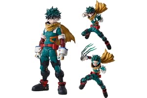 Tongyundacheng Midoriya Izuku MHA Actionfigur - 15 cm figur med utbytbara accessoarer, PVC-figur, bordsdekoration, present fö