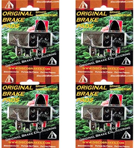 4 Pairs of DiscoBrakes Shimano Deore Disc Brake Pads compatible with BR-M575 M525 M515 M495 M05 M08 B01S E01S Y8ES Y8FH