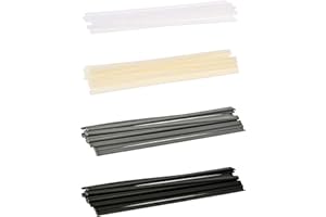 KIUIOM Plastic Welding Rods,PP/PE/ABS/PVC of Welder Rods,Strips Welding Sticks Suitable for Repairing Car Bumpers,Kayaks,Gutters,Front and Rear Splash Guards,Other Plastic Products,200mm,40pcs