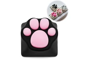 KOCRIS CASA Esc Keycap Tastenkappen für Mechanische Katzenpfote Metall Tastatur Custom Cherry MX Gaming Keycaps Keyboard Geschenk für Freund Spiele-Liebhaber Junge Black