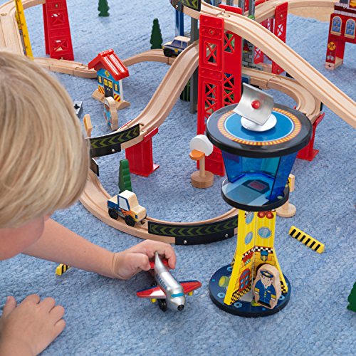 KidKraft 17809 Circuit de train en bois Super Highway, jouet enfant incluant 80 pièces KidKraft 17809 Circuit de train en bois Super Highway, jouet enfant incluant 80 pièces