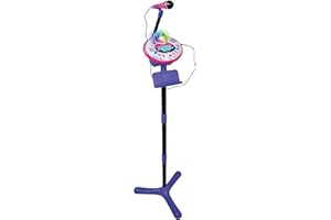 VTech – Kidi SuperStar LightShow rose – Micro Karaoké Enfant - Mode Concert – Version FR