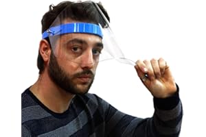 D-LOCK Visiera Schermo Protettivo Ribaltabile Uomo Donna (Blu - Ribaltabile)…