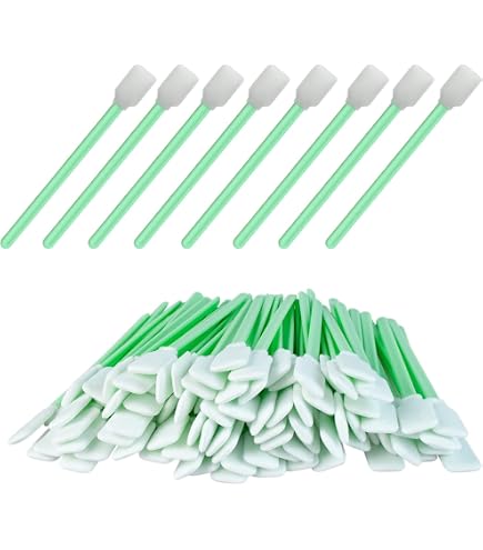 200 Bastoncini In Schiuma Per Pulizia Testina Stampante – Tamponi Spugna Arancioni - Foto 2