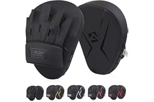 AQF Colpitori Boxe, Paracolpi Boxe, Muay Thai Rex in Pelle Curvi Guantoni da Boxe, Colpitore Boxe, Guanti da Passata Target Pad per Muay Thai, Pugilato, MMA, Kickboxing E Arti Marziali